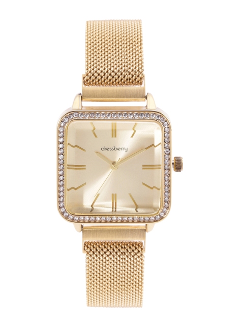 

DressBerry Women Embellished Analogue Watch MFB-PN-SNT-A07, Gold