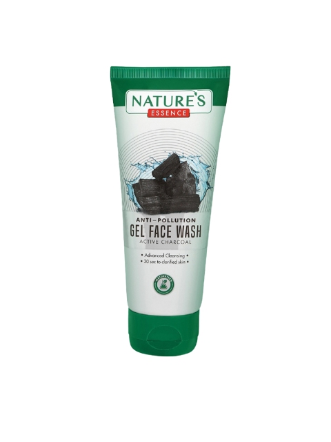 

Natures Essence Anti-Pollution Gel Face Wash with Active Charcoal - 65ml, Grey