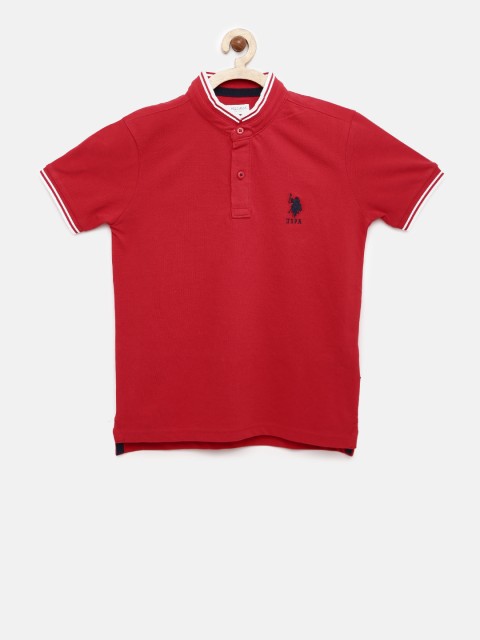 

U.S. Polo Assn. Kids Boys Red Polo T-shirt