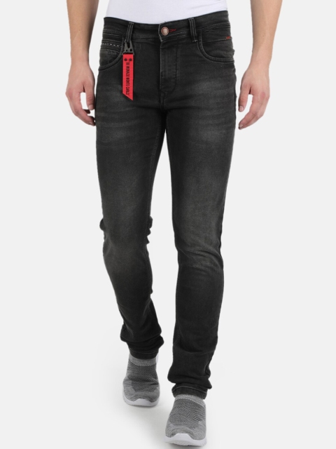 

Monte Carlo Men Black Comfort Skinny Fit Light Fade Stretchable Jeans