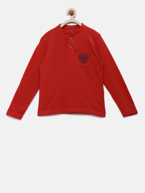 

U.S. Polo Assn. Kids Boys Red Solid T-shirt