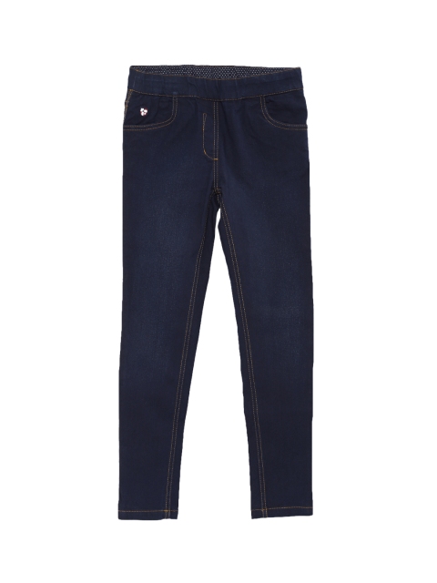 

U.S. Polo Assn. Kids Girls Blue Stretchable Jeans