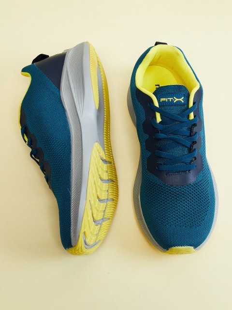 

max Men Teal Mesh Walking Non-Marking Shoes