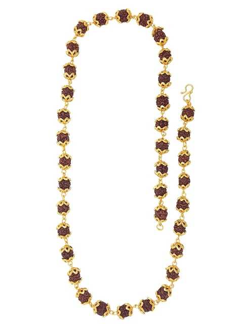 

Saizen Unisex Gold-Toned & Brown Brass Gold-Plated Antique Chain