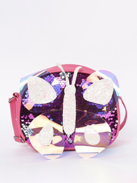 

Ginger by Lifestyle Pink Embellished Sling Bag