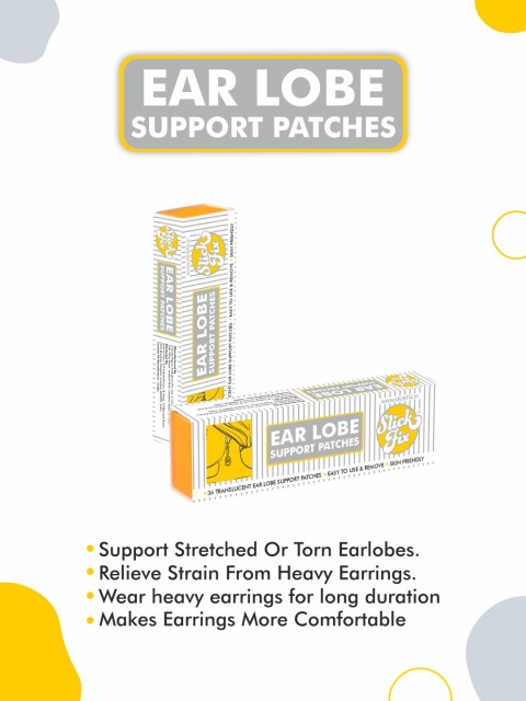 

SLICKFIX Set Of 18 Ear Lobe Tape/Invisible Ear Lobe, Transparent