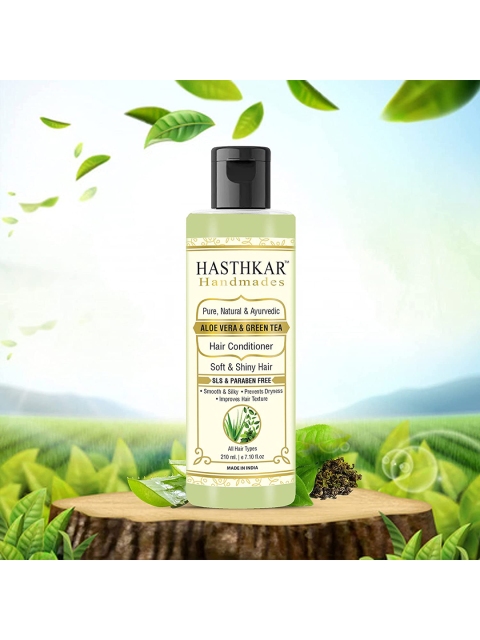 

Hasthkar Set of 2 Aloe Vera & Green Tea Hair Conditioner 210ml