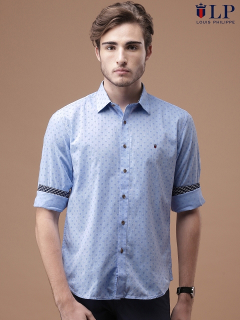 

Louis Philippe Sport Men Blue Slim Fit Printed Casual Shirt