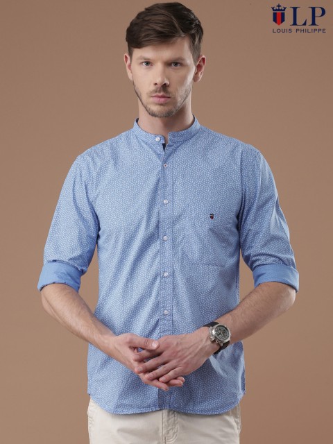 

Louis Philippe Sport Men Blue Slim Fit Printed Casual Shirt