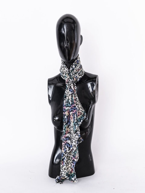 

Jewelz Women White & Black Printed Stole