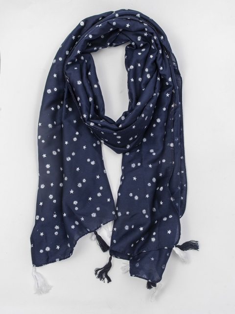 

Jewelz Women Blue & White Printed Stole