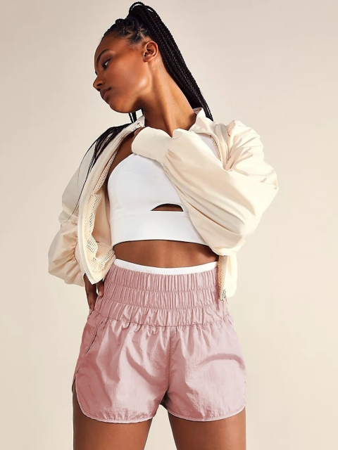 

BoStreet Women Pink Slim Fit Shorts
