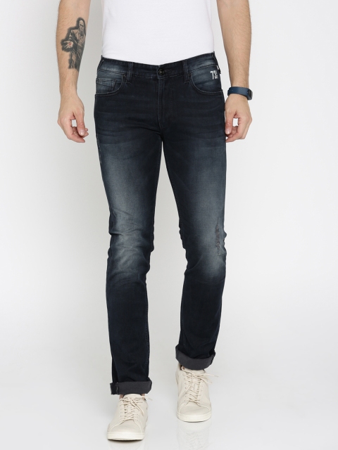 

Pepe Jeans Men Blue Slim Fit Low-Rise Low Distress Stretchable Jeans