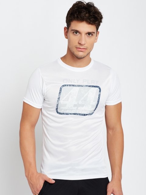 

Pepe Jeans Men White Printed Round Neck T-shirt