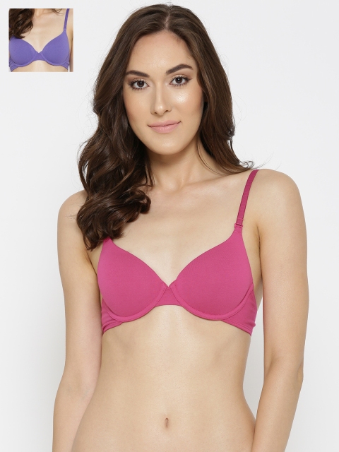 

Amante Pack of 2 T-shirt Bras BRA90401, Purple