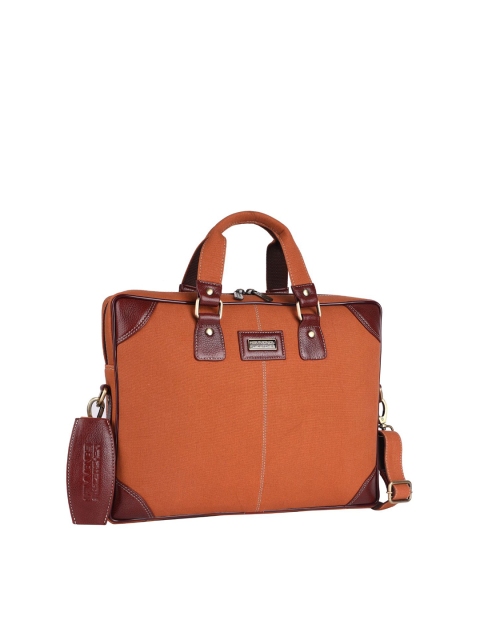 

HAMMONDS FLYCATCHER Men Brown Leather Laptop Bag