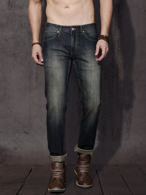 

Roadster Men Navy Blue Slim Fit Mid-Rise Clean Look Jeans
