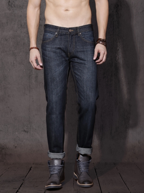 

Roadster Men Navy Blue Slim Fit Mid-Rise Clean Look Jeans