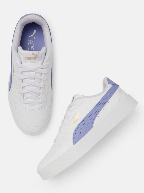 

Puma Women White Skye Clean Sneakers