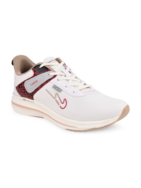 

Campus Men Off White Mesh Running Shoes