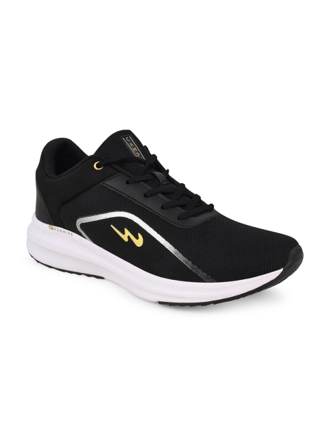 

Campus Men Black Mesh Running Shoes