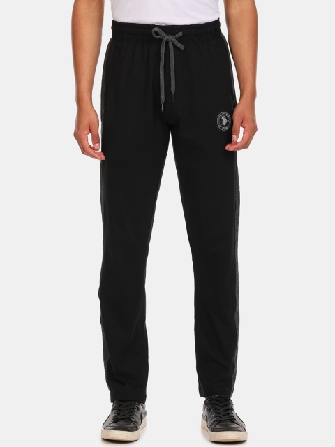 

U.S. Polo Assn. Men Black Solid Track Pants