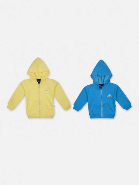 

Little County Boys Pack of 2 Embroidered Hooded Sweatshirts, Yellow
