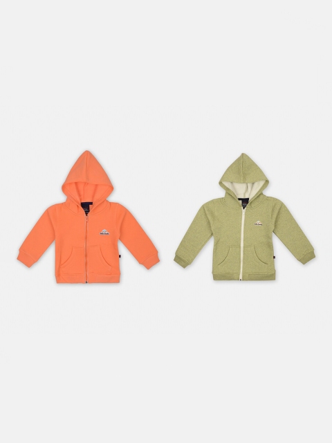 

Little County Boys Pack of 2 Embroidered Hooded Sweatshirts, Peach