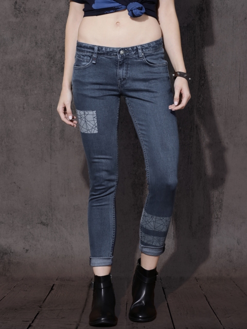 

Roadster Women Blue Skinny Fit Mid-Rise Clean Look Stretchable Jeans