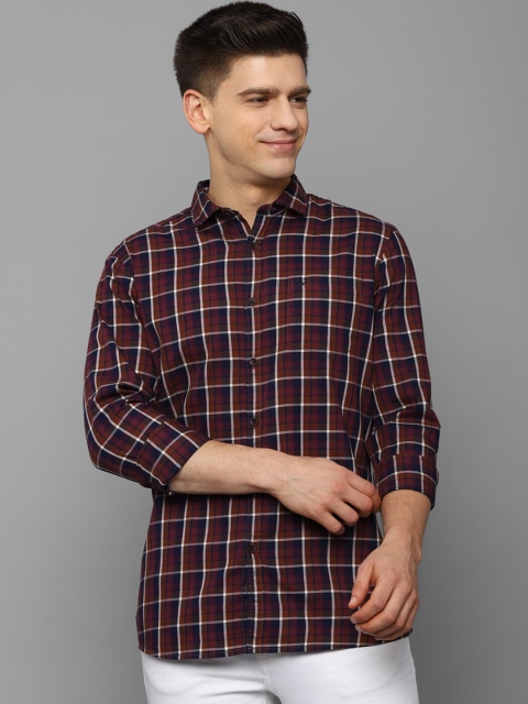 

Allen Solly Sport Men Maroon Tartan Checks Checked Casual Shirt