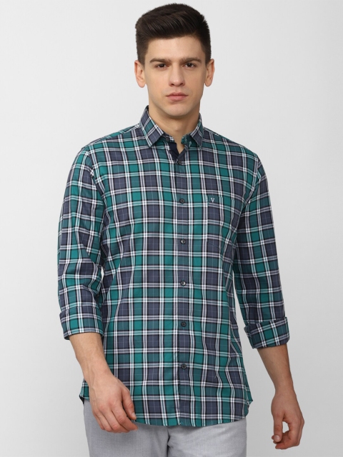 

Van Heusen Sport Men Multicoloured Slim Fit Tartan Checks Checked Casual Shirt, Multi