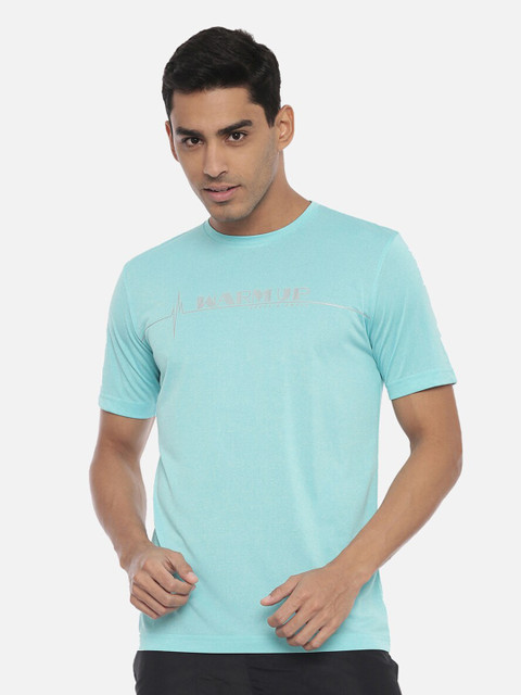 

R&B Men Blue Typography T-shirt