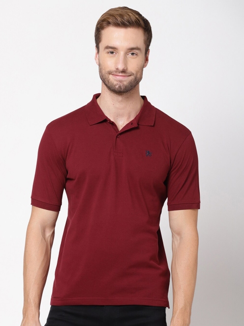 

R&B Men Purple Polo Collar T-shirt