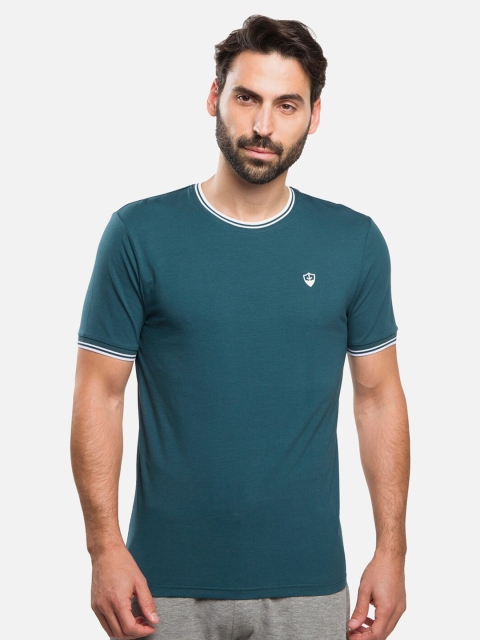 

R&B Men Blue Slim Fit T-shirt