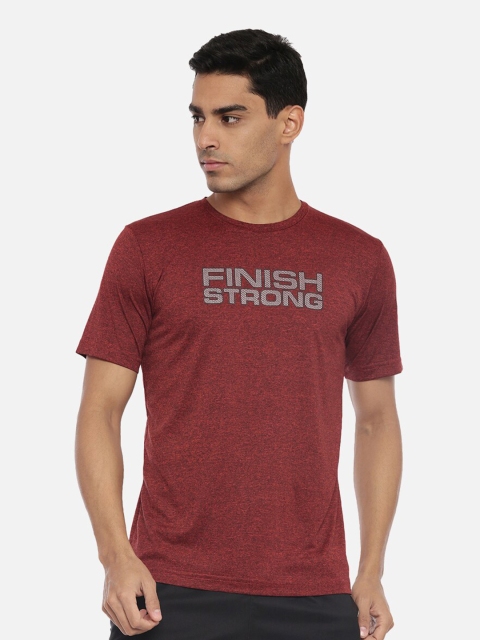 

R&B Men Brown Printed Raw Edge T-shirt