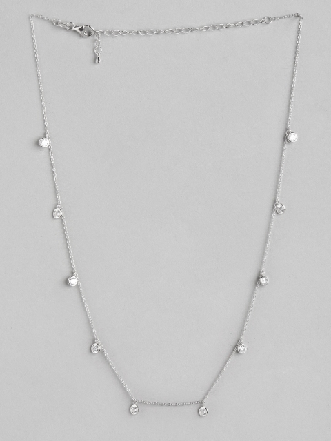 

Zavya 925 Sterling Silver Rhodium-Plated Charms Necklace