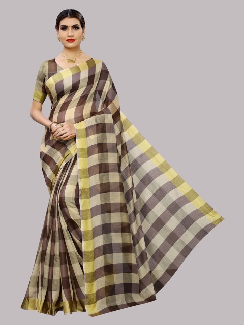 

Fashionuma Maroon & Grey Geometric Printed Saree