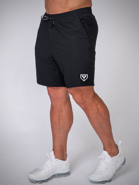 

Yazole Men Black Loose Fit Training or Gym Sports Shorts