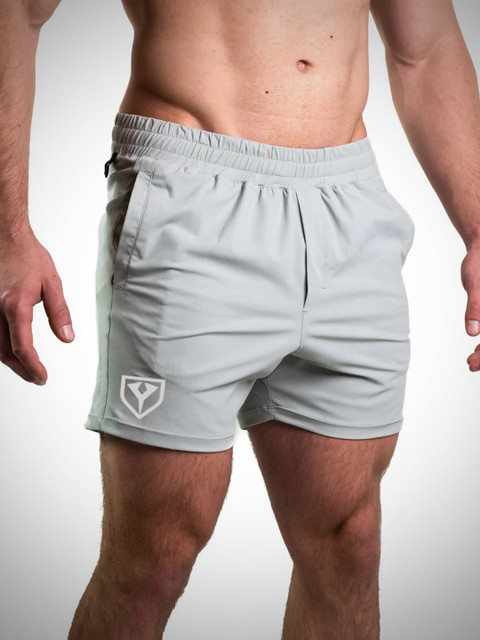 

Yazole Men Grey Loose Fit Training or Gym Sports Shorts