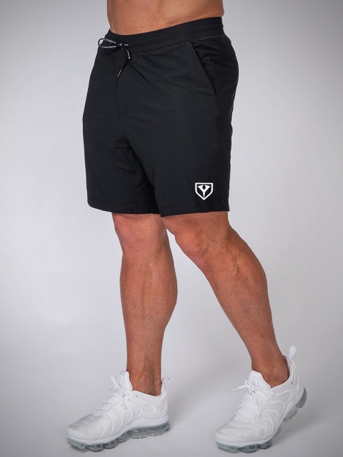 

Yazole Men Black Loose Fit Training or Gym Sports Shorts