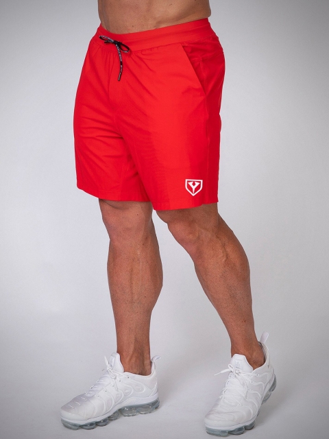 

Yazole Men Red Loose Fit Training or Gym Sports Shorts