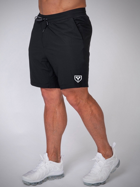 

Yazole Men Black Loose Fit Training or Gym Sports Shorts