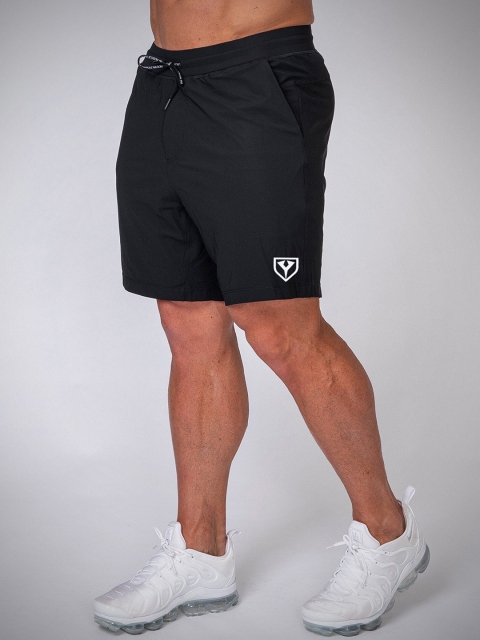 

Yazole Men Black Loose Fit Training or Gym Sports Shorts