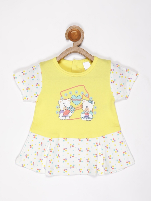 

V2 Value & Variety Yellow Floral A-Line Dress