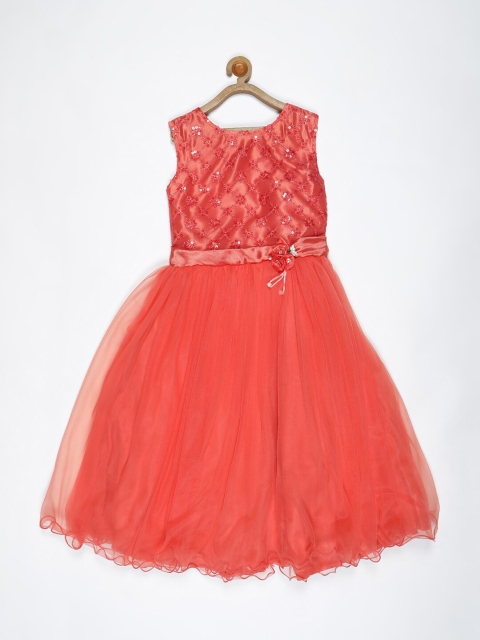 

V2 Value & Variety Rust Net Peplum Dress