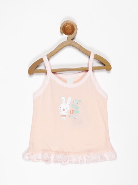 

V2 Value & Variety Peach-Coloured A-Line Mini Dress