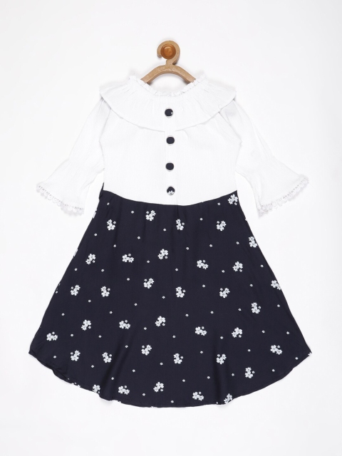 

V2 Value & Variety Navy Blue A-Line Dress
