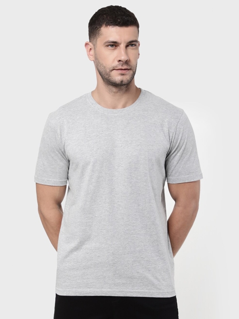 

R&B Men Grey Raw Edge T-shirt