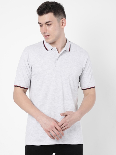 

R&B Men Grey Typography Henley Neck T-shirt