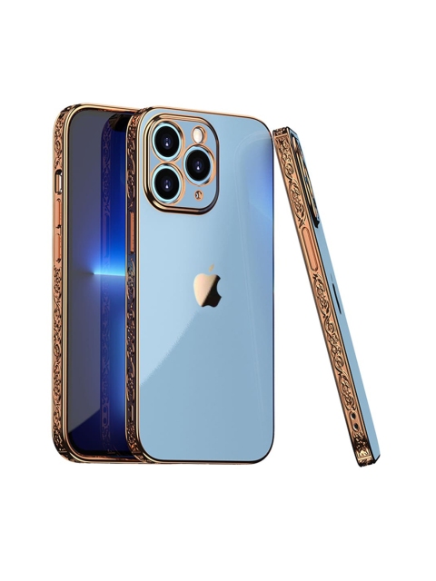 

TREEMODA Blue Solid Embossed iPhone 11 Pro Max Back Case